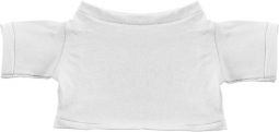 MINITRIČKO bavln.tričko na plyš.zvieratko 20 cm, biela