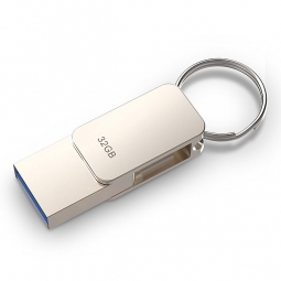 PAGETKA Exkluzívny mini OTG USB flash disk 16GB, strieborná