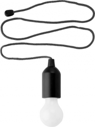 PULLER závesné svetlo v tvare žiarovky 1 LED, čierna