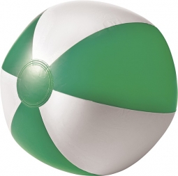 BALON plážová nafukovacia lopta, biela/zelená