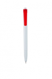 HAUSER CRYSTAL plastové guľ. pero (modrá náplň), červená