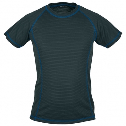 SCHWARZWOLF PASSAT pánske funkčné tričko, modré prešívanie S